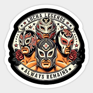 luchadores of lucha libre legends Sticker